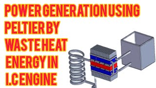 POWER GENERATION USING PELTIER BY WASTE HEAT ENERGY IN IC ENGINE [upl. by Ahsiekal]