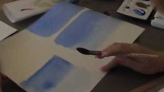 DalerRowney Watercolour Washes Lesson [upl. by Lonergan]