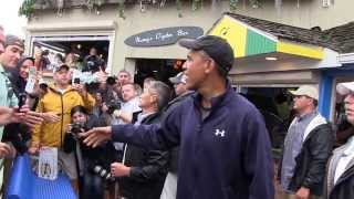 President Obama visits Nancys Restaurant in Oak Bluffs [upl. by Ott]