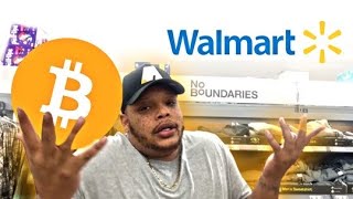 SHILLING BITCOIN IN A COMPTON WALMART WHAT DO PEOPLE IN WALMART KNOW ABOUT BITCOIN [upl. by Anaujnas]