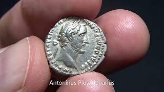 Antoninus Pius denarius RIC 200c [upl. by Hannahsohs]