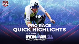 Pro Race Quick Highlights  2024 VinFast IRONMAN World Championship Nice Womens Edition [upl. by Hashimoto34]