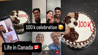 1 lakh followers ka celebration🥳❤️  Life in Canada🇨🇦 9 month pregnancy days❤️ [upl. by Alec]