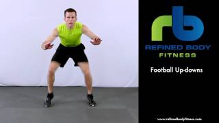 Football Up downs Exercise Demonstration by Refined Body Fitness [upl. by Ahsiemac]