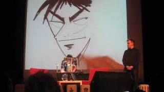 Nobuyuki Fukumoto draws Kaiji and Akagi Desucon  Lahti Finland 12132010 12 [upl. by Lytsirk]