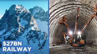 Why Europe is Building a 57KM Tunnel Through a Mountain [upl. by Seugirdor678]