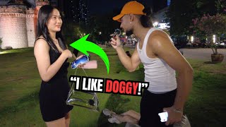 INTERVIEWING THAI GIRLS IN BANGKOK  🇹🇭 Thailand Nightlife [upl. by Jehias]