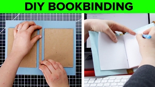 DIY Hard Cover Bookbinding [upl. by Miksen]