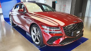 2025 Genesis G80 Sport Facelift Beating the BMW 5 Walkaround interior and exterior review [upl. by Merwyn821]