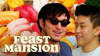 Joji and Rich Brian Learn How to Make Sushi  Feast Mansion [upl. by Eenattirb633]