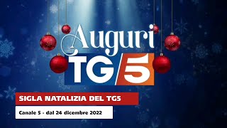 Tg5  Sigla natalizia  dal 24 dicembre 2022 [upl. by Luoar884]