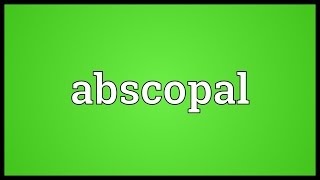 Abscopal Meaning [upl. by Hairym]