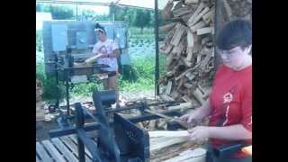 Firewood Bundling with Kate and Mandy [upl. by Tonl]