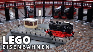 fahrende LegoEisenbahnen beim Bauspielbahntreffen 2023  BSBT23 [upl. by Ardnait]