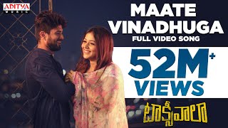 Maate Vinadhuga Full Video Song  Taxiwaala Movie  Vijay Deverakonda Priyanka  Sid Sriram [upl. by Phillipe864]