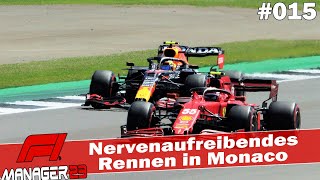 Nervenaufreibendes Rennen in Monaco 🏎️ F1 MANAGER 2023 015 [upl. by Halladba101]