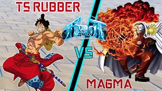 FRUIT BATTLEGROUNDS TS RUBBER VS MAGMA [upl. by Lanny]