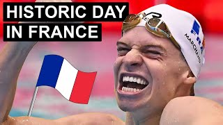 PARIS OLYMPIC SWIMMING DAY 2 FINALS RACE RECAP [upl. by Ahsemad]