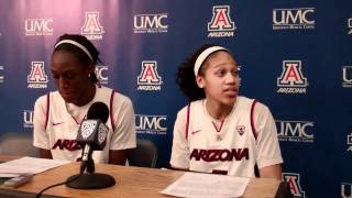 Shanita Arnold amp Ify Ibekwe Post Game 1211 by Arizona Athletics [upl. by Laris]