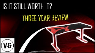 Arozzi Arena 3 Year Review  Gaming Desk Review [upl. by Erlin]