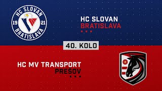 40kolo HC Slovan Bratislava  HC MV Transport Prešov HIGHLIGHTS [upl. by Dieterich]