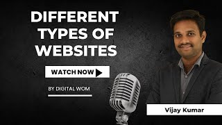 Different Types of Websites  Vijay Mathurthi [upl. by Nrubyar62]