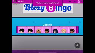 Roblox Bloxy bingo the video every 7 days Today loterea American bingo bingo and British bingo [upl. by Glenine]