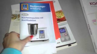 Bedienungsanleitung und Kochbuch Zubehör Aldi Lidl Küchenmaschine Monsieur Cuisine Studio [upl. by Rorrys209]