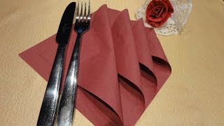 Servietten falten  Napkin folding  Zlaganje serviet [upl. by Adoree812]