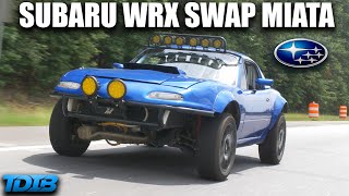 Subaru WRX Swapped Miata Review Backyard Engineering At Its Finest [upl. by Pansie]