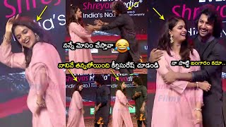 Nani and Keerthy Suresh Reaction When Reporter Compare Dasara with Allu Arjuns Pushpa  Kgf [upl. by Faunia]