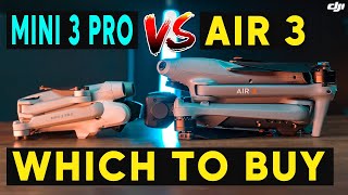 DJI Mini 3 Pro vs DJI Air 3  FULL COMPARISON [upl. by Hassin]