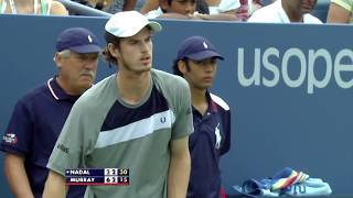 Andy Murray vs Rafael Nadal Extended Highlights  2008 US Open Semifinal [upl. by Koerner]