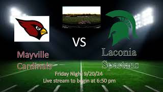 Laconia at Mayville 092024 Varsity Football [upl. by Ellerad]