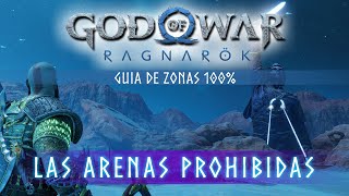 God of War Ragnarok Guia de Zonas 100 Las arenas prohibidas Localización coleccionables [upl. by Ysnat]