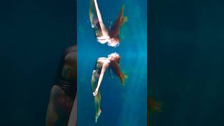 Once upon a time 🩵 reflection underwater freediver asmr asmrsounds satisfyingsounds [upl. by Arikihs]