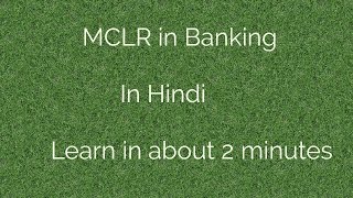 MCLR in Banking in Hindi  Only Audio [upl. by Wynn]