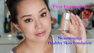 Neutrogena Healthy Skin Foundation First Impressions [upl. by Urbani]