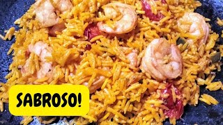 ARROZ con CAMARONES estilo CUBANO Heidis Channel [upl. by Assille]