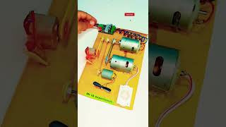 Multiplay generator use of 12amp5V DC motor shorts viralvideo experiment 💥🔁 [upl. by Borries]