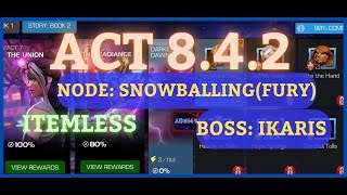 MCOC  842  Easy Path Snowballing Fury  Ikaris Boss  THE MORE YOU KNOW  Item less [upl. by Eimma420]