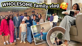 Most WHOLESOME Family Weekend Getaway Vlog  Celebrating our Wedding Anniversary  Aanam C [upl. by Alviani863]