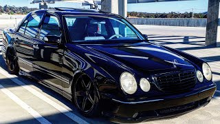 Bagged W210 E55 AMG Wide Body Mercedes Benz Build Reel [upl. by Retse674]