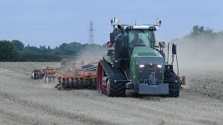 Huge Fendt 1167MT Crawler Cultivating with Simba Tillage Train [upl. by Ytsirk582]