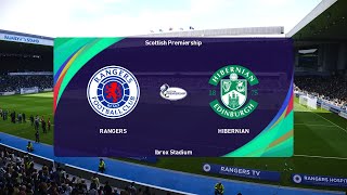 Rangers vs Hibernian 29092024 Scottish Premiership PES 2021 [upl. by Annazus]