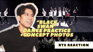 Performer React to BTS quotBlack Swanquot Dance Practice  Concept Photos 방탄소년단 [upl. by Allegra]