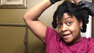 Applying Rinse To My Natural Hair [upl. by Damas]