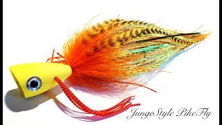 Weedless Firetiger Popper [upl. by Keraj]