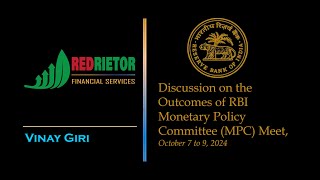 🔍Understanding the October 2024 RBI Monetary Policy Committee MPC Meeting Outcomes [upl. by River]