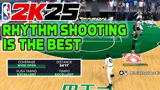 Rhythm Shooting on HIGH RISK is the BEST JUMPSHOT in NBA 2K25 [upl. by Neron]